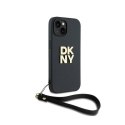 DKNY Wrist Strap Stock Logo - Etui iPhone 15 / 14 / 13 (czarny)