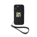 DKNY Wrist Strap Stock Logo - Etui iPhone 15 Plus (czarny)