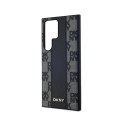 DKNY Leather Checkered Mono Pattern MagSafe - Etui Samsung Galaxy S24 Ultra (czarny)