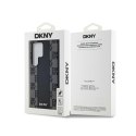 DKNY Leather Checkered Mono Pattern MagSafe - Etui Samsung Galaxy S24 Ultra (czarny)