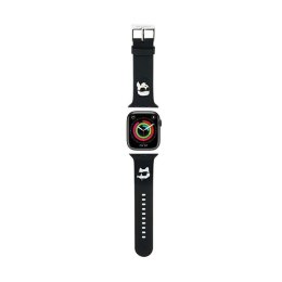 Karl Lagerfeld 3D Rubber Karl & Choupette Heads NFT - Pasek do Apple Watch 38/40/41 mm (czarny)