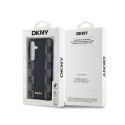 DKNY Leather Checkered Mono Pattern MagSafe - Etui Samsung Galaxy S24 (czarny)