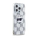 Karl Lagerfeld IML Choupette Head & Monogram - Etui iPhone 15 Pro Max (przezroczysty)