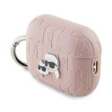 Karl Lagerfeld Monogram Karl & Choupette Head - Etui AirPods Pro 2 (różowy)