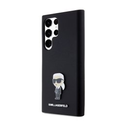 Karl Lagerfeld Silicone Ikonik Metal Pin - Etui Samsung Galaxy S24 Ultra (czarny)