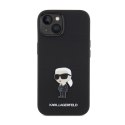 Karl Lagerfeld Silicone Ikonik Metal Pin - Etui iPhone 15 (czarny)