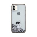 Karl Lagerfeld Liquid Glitter Choupette - Etui iPhone 11 (przezroczysty)