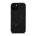 Karl Lagerfeld Silicone Karl Script - Etui iPhone 15 (czarny)