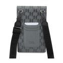 Karl Lagerfeld Saffiano Monogram Ikonik - Torebka crossbody na telefon (srebrny)