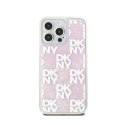 DKNY Liquid Glitter Multilogo - Etui iPhone 15 Pro Max (różowy)