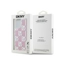 DKNY Liquid Glitter Multilogo - Etui iPhone 15 Pro Max (różowy)