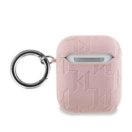 Karl Lagerfeld Monogram Choupette Head - Etui AirPods 1/2 gen (różowy)