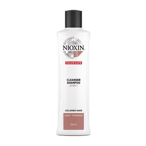 NIOXIN System 3 Cleanser Shampoo oczyszczający szampon do włosów farbowanych lekko przerzedzonych 300ml (P1)