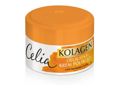 Celia Kolagen delikatny krem półtłusty do twarzy z nagietkiem 50ml (P1)