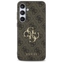 Guess 4G Big Metal Logo - Etui Samsung Galaxy S24 FE (brązowy)