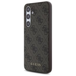 Guess 4G Metal Gold Logo - Etui Samsung Galaxy S24 FE (brązowy)