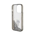 Karl Lagerfeld Liquid Glitter Choupette - Etui iPhone 15 Pro (przezroczysty)