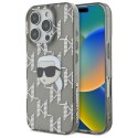 Karl Lagerfeld IML Karl Head Electroplated - Etui iPhone 16 Pro Max (czarny)