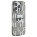 Karl Lagerfeld IML Karl Head Electroplated - Etui iPhone 16 Pro Max (czarny)