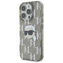 Karl Lagerfeld IML Karl Head Electroplated - Etui iPhone 16 Pro (czarny)