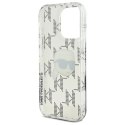 Karl Lagerfeld IML Karl Head Electroplated - Etui iPhone 16 Pro (przezroczysty)