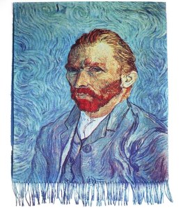 Gruby Oryginalny długi modny szal OBRAZY (Van Gogh)