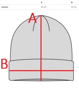 Uniwersalna czapka zima jesień BEANIE unisex ciepła (Niebieski)