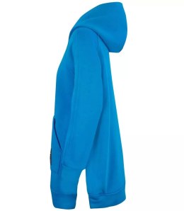 Ciepła oversizowa bluza BASIC hoodie (Niebieski)