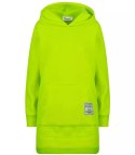 Ciepła oversizowa bluza BASIC hoodie (Zielony)