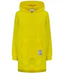 Ciepła oversizowa bluza BASIC hoodie (Żółty)