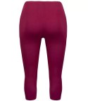 Klasyczne legginsy bezszwowe 3/4 plus size (Bordowy) 6XL (52)