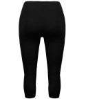 Klasyczne legginsy bezszwowe 3/4 plus size (Czarny) 6XL (52)