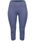 Klasyczne legginsy bezszwowe 3/4 plus size (Fioletowy) 6XL (52)