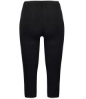 Klasyczne legginsy damskie bezszwowe 3/4 (Czarny) M/L