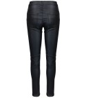 Damskie spodnie PUSH-UP woskowane skinny fit Eleganckie ADELA (Czarny) 42