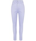 Wygodne elastyczne spodnie JEANSY SKINNY FIT kolorowe Eleganckie ROSE (Fioletowy) 42