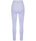 Wygodne elastyczne spodnie JEANSY SKINNY FIT kolorowe Eleganckie ROSE (Fioletowy) 42