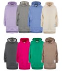 Ciepła oversizowa bluza BASIC hoodie (Brązowy)