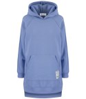 Ciepła oversizowa bluza BASIC hoodie (Niebieski)