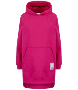 Ciepła oversizowa bluza BASIC hoodie (Różowy)