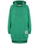 Ciepła oversizowa bluza BASIC hoodie (Zielony)