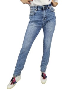 Spodnie jeansowe damskie Jeansy Modne Kolor denim DELLA 28??->38