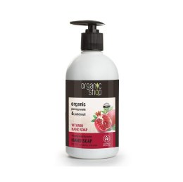 Organic Shop Pomegranate Bracelet Hand Soap mydło do rąk z witaminami z granatu Pomegranate Patchouli 500ml (P1)