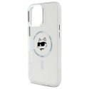 Karl Lagerfeld IML Metal Choupette Head MagSafe - Etui iPhone 16 Pro Max (biały)